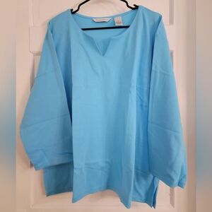 Draper's And Damon's Aqua Blue Dream Long Sleeve Tee